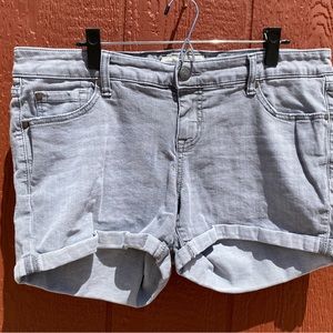 Grey jean shorts size 14 by Torrid
